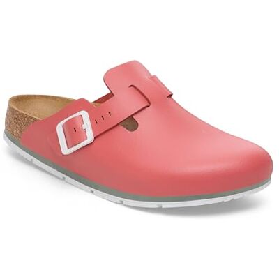 Birkenstock Boston Pro Sabots en cuir Chaussures de travail certifiées de haute qualité pour la médecine, la restauration et le service, Rouge Mars, 36 EU - Publicité Birkenstock Boston Pro Sabots en cuir Chaussures de travail certifiées de haute qualité pour la médecine, la restauration et le service, Rouge Mars, 36 EU - Publicité