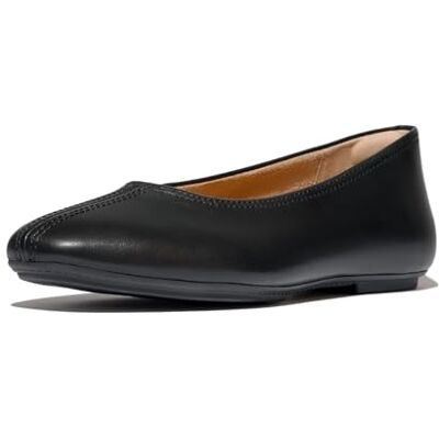 Fitflop Delicato Chaussures plates en cuir pour femme Noir, Noir , 42 EU - Publicité Fitflop Delicato Chaussures plates en cuir pour femme Noir, Noir , 42 EU - Publicité