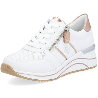 Remonte Damen Low-Top Sneaker D0T04, Frauen Halbschuhe,Lose Einlage,Freizeitschuhe,Turnschuhe,Laufschuhe,Freizeit,sportlich,Weiss Kombi (80),41 EU - Publicité Remonte Damen Low-Top Sneaker D0T04, Frauen Halbschuhe,Lose Einlage,Freizeitschuhe,Turnschuhe,Laufschuhe,Freizeit,sportlich,Weiss Kombi (80),41 EU - Publicité