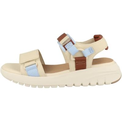 Geox Femme D Flextride S C Sandale cale, Papyrus Crystal, 40 EU - Publicité Geox Femme D Flextride S C Sandale cale, Papyrus Crystal, 40 EU - Publicité