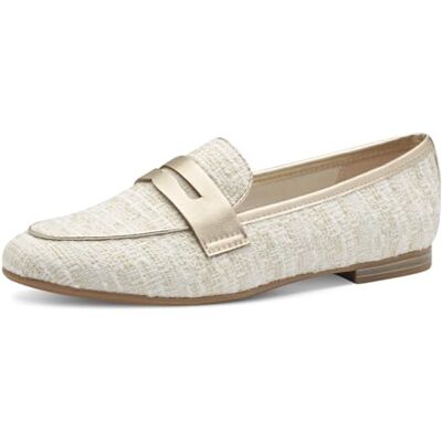 MARCO TOZZI Femme Damen Slipper Mocassin, Ivoire Multi, 42 EU - Publicité MARCO TOZZI Femme Damen Slipper Mocassin, Ivoire Multi, 42 EU - Publicité