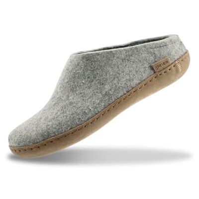 GLERUPS Mixte Wool Shoe Rubber Outsole Chausson, Gris, 40 EU - Publicité GLERUPS Mixte Wool Shoe Rubber Outsole Chausson, Gris, 40 EU - Publicité