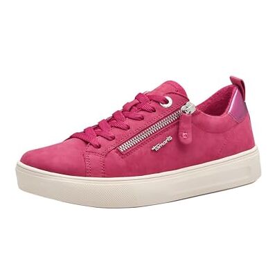 Tamaris Comfort Baskets Femme Plates avec Fermeture éclair Loisirs, Fuxia Nubuc, 42 EU - Publicité Tamaris Comfort Baskets Femme Plates avec Fermeture éclair Loisirs, Fuxia Nubuc, 42 EU - Publicité