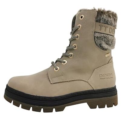 TOM TAILOR Femme Botte Tendance, Dkcream, 36 EU - Publicité TOM TAILOR Femme Botte Tendance, Dkcream, 36 EU - Publicité