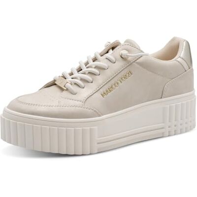 MARCO TOZZI Baskets Femme Semelle intérieure Amovible Feel Me Douce Doublure Douce Moderne, Beige (Beige), 42 EU - Publicité MARCO TOZZI Baskets Femme Semelle intérieure Amovible Feel Me Douce Doublure Douce Moderne, Beige (Beige), 42 EU - Publicité