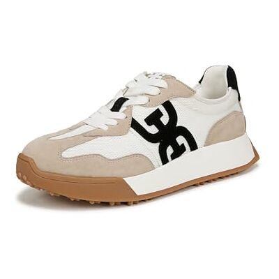 Sam Edelman Baskets à Lacets Langley pour Femme, Blanc/Marron Clair/Noir, 40.5 EU - Publicité Sam Edelman Baskets à Lacets Langley pour Femme, Blanc/Marron Clair/Noir, 40.5 EU - Publicité