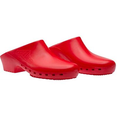 Calzuro – Chaussures sanitaires S classiques avec trous latéraux, qualité professionnelle CE 35-36 rouge - Publicité Calzuro – Chaussures sanitaires S classiques avec trous latéraux, qualité professionnelle CE 35-36 rouge - Publicité
