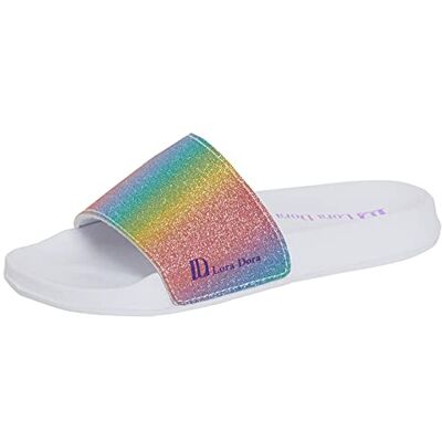 Lora Dora Sandales d'été sirène rose arc-en-ciel rose pour fille, Rose arc-en-ciel, 32 EU - Publicité Lora Dora Sandales d'été sirène rose arc-en-ciel rose pour fille, Rose arc-en-ciel, 32 EU - Publicité