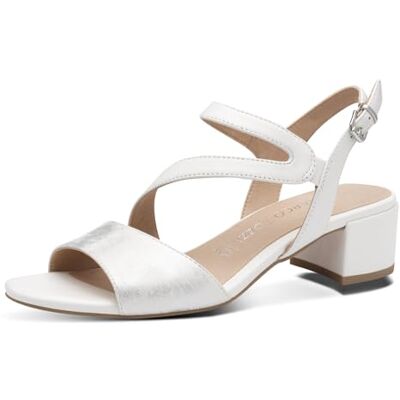 MARCO TOZZI Femme Sandale , White Comb, 38 EU - Publicité MARCO TOZZI Femme Sandale , White Comb, 38 EU - Publicité