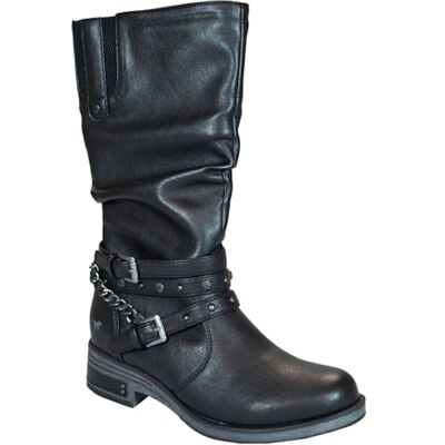 MUSTANG Bottes mi-longues pour femme, Noir, 37 EU - Publicité MUSTANG Bottes mi-longues pour femme, Noir, 37 EU - Publicité