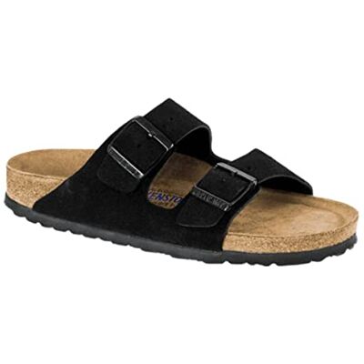 Birkenstock Arizona Sfb Cuir Suède, Sandales Bout ouvert Homme, Noir (Noir Noir), 40 EU Normale - Publicité Birkenstock Arizona Sfb Cuir Suède, Sandales Bout ouvert Homme, Noir (Noir Noir), 40 EU Normale - Publicité
