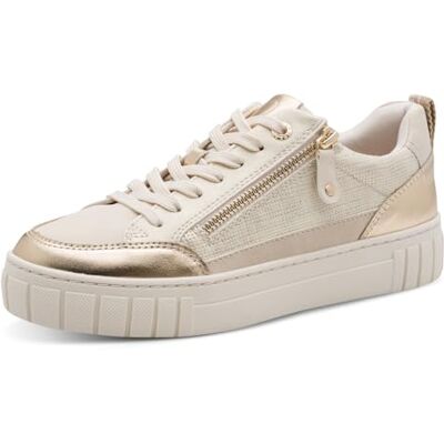 MARCO TOZZI Baskets Femme Semelle intérieure Amovible Feel Me Douce Doublure Douce Moderne, Beige (Dune MET.Comb), 36 EU - Publicité MARCO TOZZI Baskets Femme Semelle intérieure Amovible Feel Me Douce Doublure Douce Moderne, Beige (Dune MET.Comb), 36 EU - Publicité