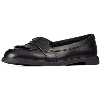 Clarks Mocassins Scala brillants pour fille Silhouette intemporelle Semelle intérieure en mousse souple Technologie de contrôle des odeurs Large coupe disponible, Noir , 3 UK Wide - Publicité Clarks Mocassins Scala brillants pour fille Silhouette intemporelle Semelle intérieure en mousse souple Technologie de contrôle des odeurs Large coupe disponible, Noir , 3 UK Wide - Publicité