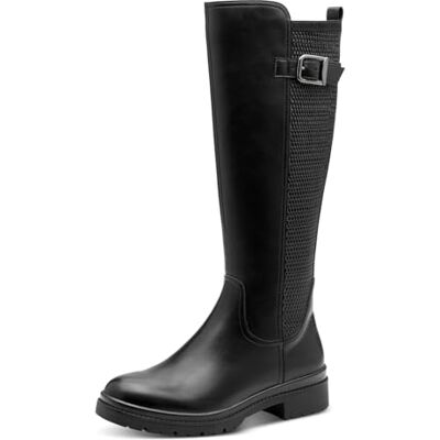 Tamaris Damen Long Boot Flat , Bottes Hauteur Genou Femme, Noir, 39 EU, Noir, 39 EU - Publicité Tamaris Damen Long Boot Flat , Bottes Hauteur Genou Femme, Noir, 39 EU, Noir, 39 EU - Publicité