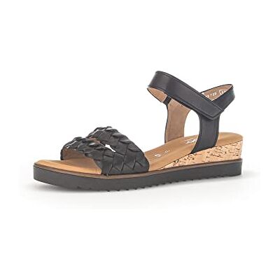 Gabor Femme Sandales, Dame Sandales compensées,Chaussures d'été,Confortables,Sandales à Talon compensé,Noir (Schwarz),40.5 EU / 7 UK - Publicité Gabor Femme Sandales, Dame Sandales compensées,Chaussures d'été,Confortables,Sandales à Talon compensé,Noir (Schwarz),40.5 EU / 7 UK - Publicité