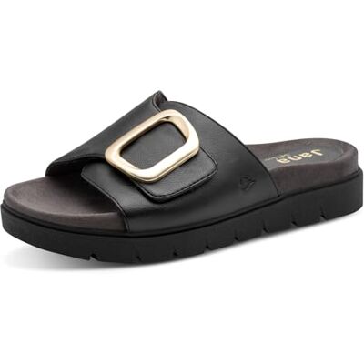 Jana Plateforme végétalienne Wedge/Plat Mule pour Femme, Nappa Noir, 36 EU - Publicité Jana Plateforme végétalienne Wedge/Plat Mule pour Femme, Nappa Noir, 36 EU - Publicité