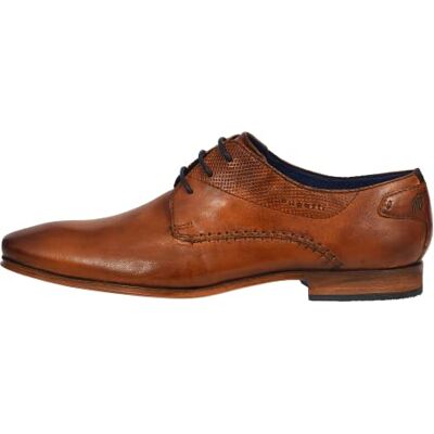 bugatti Homme Chaussure basse business en cuir, Derby avec finition bicolore et coutures main, Cognac, 43 EU - Publicité bugatti Homme Chaussure basse business en cuir, Derby avec finition bicolore et coutures main, Cognac, 43 EU - Publicité