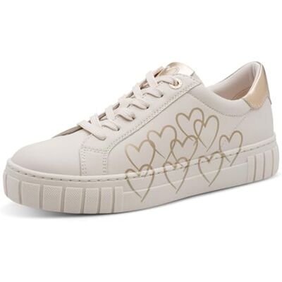 Marco Tozzi Baskets Femme Semelle intérieure Amovible Feel Me Douce Doublure Douce Végan Végan, Beige (Cream Comb), 38 EU - Publicité Marco Tozzi Baskets Femme Semelle intérieure Amovible Feel Me Douce Doublure Douce Végan Végan, Beige (Cream Comb), 38 EU - Publicité