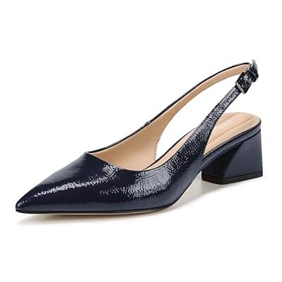 Franco Sarto Women's Slingback Pump, Midnight, 8 M - Publicité Franco Sarto Women's Slingback Pump, Midnight, 8 M - Publicité
