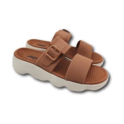 Amix Jisoft, Chaussons confortables pour femme d'été en caoutchouc, sandales orthopédiques pour maison et mer, sabot reposant et innovants, Cuivre, 39 EU - Publicité Amix Jisoft, Chaussons confortables pour femme d'été en caoutchouc, sandales orthopédiques pour maison et mer, sabot reposant et innovants, Cuivre, 39 EU - Publicité