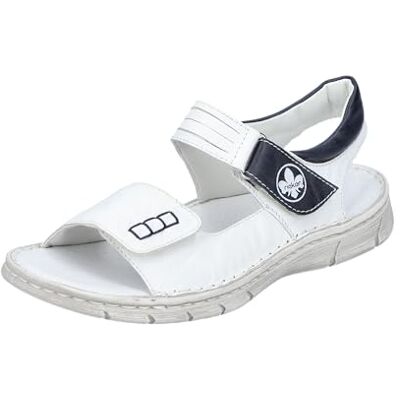 Rieker Femme V0852 Sandale, Blanc, 40 EU - Publicité Rieker Femme V0852 Sandale, Blanc, 40 EU - Publicité