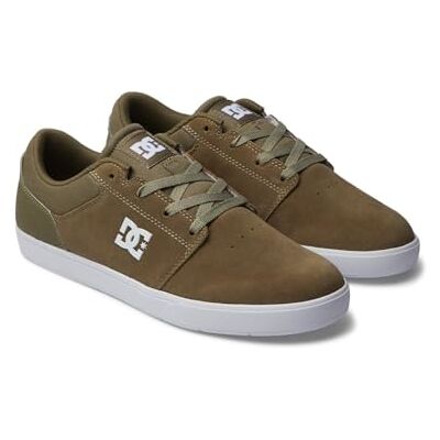 DCShoe Shoes Baskets Crisis 2 en Cuir pour Homme, Olive White, 44 EU - Publicité DCShoe Shoes Baskets Crisis 2 en Cuir pour Homme, Olive White, 44 EU - Publicité