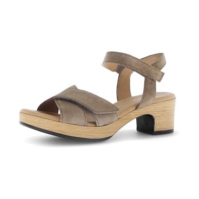 Gabor Sandalen Hak Taupe - Publicité Gabor Sandalen Hak Taupe - Publicité