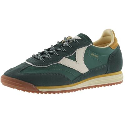 Victoria Basket Basse Saturno Nylon & Pièces Colorées & en Croûte De Cuir & Semelle Crantée pour Femme Verde 41 - Publicité Victoria Basket Basse Saturno Nylon & Pièces Colorées & en Croûte De Cuir & Semelle Crantée pour Femme Verde 41 - Publicité