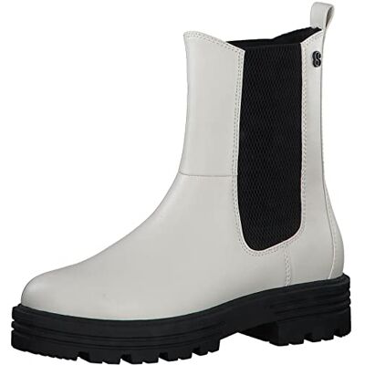 s.Oliver Femme Bottine Chelsea, Blanc cassé, 39 EU - Publicité s.Oliver Femme Bottine Chelsea, Blanc cassé, 39 EU - Publicité