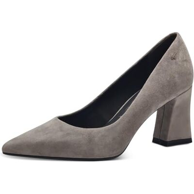 Tamaris Escarpins en Cuir pour Femme, Gris Clair, 37 EU - Publicité Tamaris Escarpins en Cuir pour Femme, Gris Clair, 37 EU - Publicité