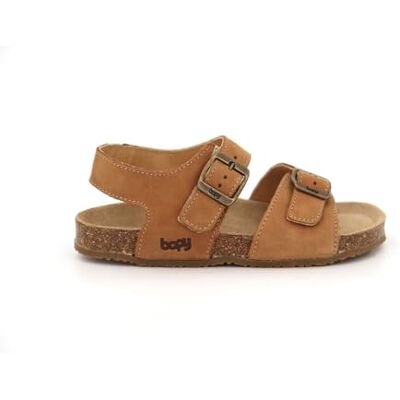 Bopy Sandales garçon Edouarvel Cognac, Chaussures en cuir Adolescent, 33EU - Publicité Bopy Sandales garçon Edouarvel Cognac, Chaussures en cuir Adolescent, 33EU - Publicité