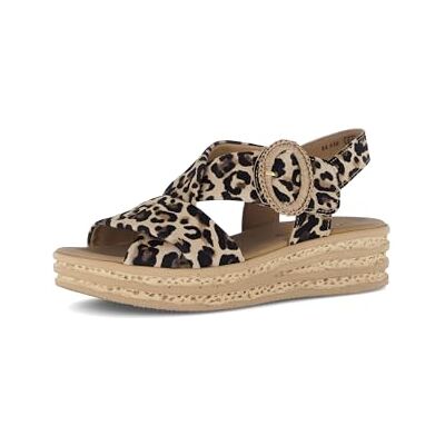 Gabor 84.556 F Sandales pour femme, Léopard marron., 38 EU - Publicité Gabor 84.556 F Sandales pour femme, Léopard marron., 38 EU - Publicité