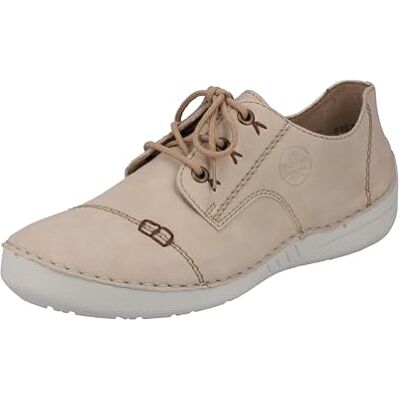 Rieker Chaussures Basses à Lacets 52520 pour Femme, Beige, 36 EU - Publicité Rieker Chaussures Basses à Lacets 52520 pour Femme, Beige, 36 EU - Publicité