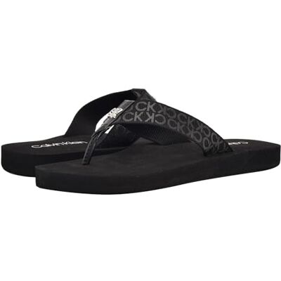 Calvin Klein Femme Caluha Tongues, Logo Noir 001, 38 EU - Publicité Calvin Klein Femme Caluha Tongues, Logo Noir 001, 38 EU - Publicité