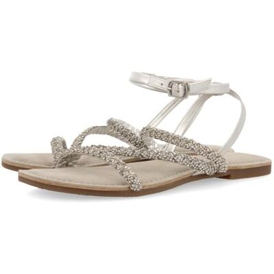 GIOSEPPO SORLINGAS, Sandale pour femme, argent, 36 EU, argent métallique, 36 EU - Publicité GIOSEPPO SORLINGAS, Sandale pour femme, argent, 36 EU, argent métallique, 36 EU - Publicité