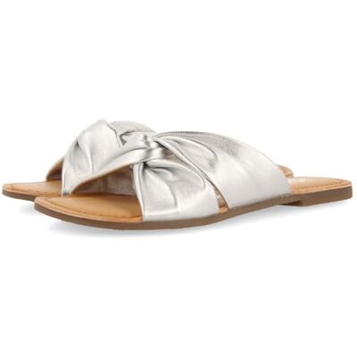 GIOSEPPO AGIRA, Sandales plates pour femme, argent, 39 EU, argent métallique, 39 EU - Publicité GIOSEPPO AGIRA, Sandales plates pour femme, argent, 39 EU, argent métallique, 39 EU - Publicité
