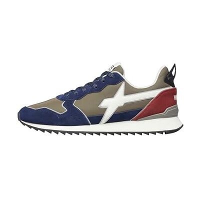 w6yz Baskets en Tissu Technique et suède, Marine Militaire Bone 42 - Publicité w6yz Baskets en Tissu Technique et suède, Marine Militaire Bone 42 - Publicité