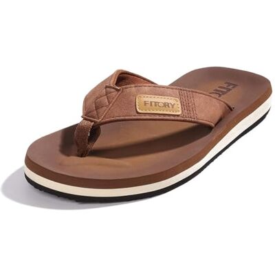 FITORY Homme Confortable Tongs été antidérapante Chaussures de Plage & Piscine Taille tan 40 EU - Publicité FITORY Homme Confortable Tongs été antidérapante Chaussures de Plage & Piscine Taille tan 40 EU - Publicité