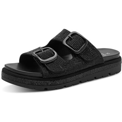 Marco Tozzi Sandale Femme Semelle de Confort Feel Me Moelleuse Doublure Douce Estivale, Noir (Black), 37 EU - Publicité Marco Tozzi Sandale Femme Semelle de Confort Feel Me Moelleuse Doublure Douce Estivale, Noir (Black), 37 EU - Publicité
