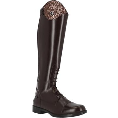 Bottes d'équitation en cuir QHP Romy pour enfants avec design interchangeable Noir Largeur de mollet normale, Noir , 35 - Publicité Bottes d'équitation en cuir QHP Romy pour enfants avec design interchangeable Noir Largeur de mollet normale, Noir , 35 - Publicité