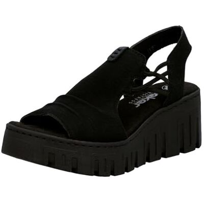 Rieker Sandales pour femme 68075, noir, 37 EU - Publicité Rieker Sandales pour femme 68075, noir, 37 EU - Publicité