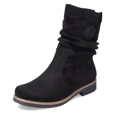 Rieker femme Bottines 73560, dame Bottines,bottillons,botte,demi-botte,bootie,plat,noir (schwarz / 00),36 EU / 3.5 UK - Publicité Rieker femme Bottines 73560, dame Bottines,bottillons,botte,demi-botte,bootie,plat,noir (schwarz / 00),36 EU / 3.5 UK - Publicité