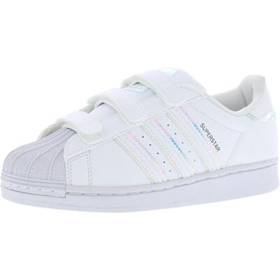 Adidas Superstar CF PS Chaussures pour fille, Blanc transparent irisé blanc uni, 32 EU - Publicité Adidas Superstar CF PS Chaussures pour fille, Blanc transparent irisé blanc uni, 32 EU - Publicité