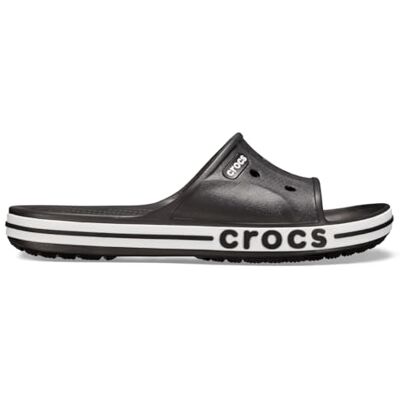 Crocs Unisexe Adulte Bayaband Slide Sandales, Black/White, 45/46 EU - Publicité Crocs Unisexe Adulte Bayaband Slide Sandales, Black/White, 45/46 EU - Publicité