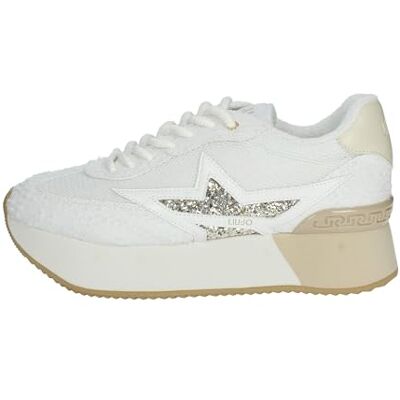 Liu Jo Scarpe donna Dreamy 03 sneaker ruined denim/shiny mesh/glitter DS24LJ13 BA4083 TX404 39 - Publicité Liu Jo Scarpe donna Dreamy 03 sneaker ruined denim/shiny mesh/glitter DS24LJ13 BA4083 TX404 39 - Publicité