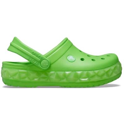 Crocs Unisexe Enfant Crocband Geometric Glow Band Clog T Sabots, Green Slime, 19/20 EU - Publicité Crocs Unisexe Enfant Crocband Geometric Glow Band Clog T Sabots, Green Slime, 19/20 EU - Publicité