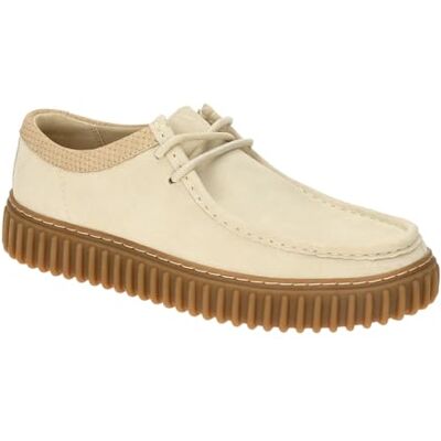 Clarks Homme Torhill Lo Sneaker, Ecru, 44.5 EU - Publicité Clarks Homme Torhill Lo Sneaker, Ecru, 44.5 EU - Publicité