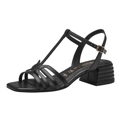 Tamaris Femme Sandalette Sandale à Talon, Cuir Noir, 40 EU - Publicité Tamaris Femme Sandalette Sandale à Talon, Cuir Noir, 40 EU - Publicité