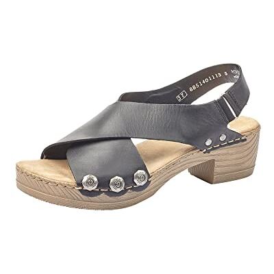 Rieker V6888-00, Sandales Bout fermé Femme, Noir (Schwarz 00), 36 EU - Publicité Rieker V6888-00, Sandales Bout fermé Femme, Noir (Schwarz 00), 36 EU - Publicité