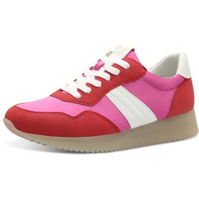 Jana Baskets Femme Plates Low Top Vegan, Red/Fuchsia, 41 EU - Publicité Jana Baskets Femme Plates Low Top Vegan, Red/Fuchsia, 41 EU - Publicité